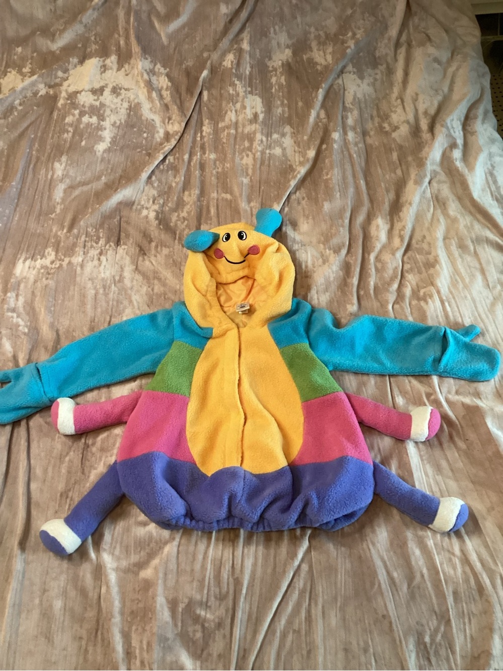 Old Navy Colorful Caterpillar Kids Costume Jacket - Yellow, Blue, Pink, Purple